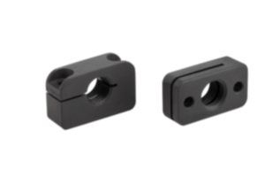 Hållare i aluminium för inställningsbultar och spärreglar Hållare i aluminium för inställningsbultar och spärreglar