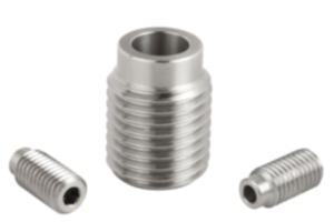 Locating bushes for ball lock pins Locating bushes for ball lock pins