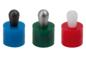Fjädrande sidotryckstycken med plastfjäder Fjädrande sidotryckstycken med plastfjäder