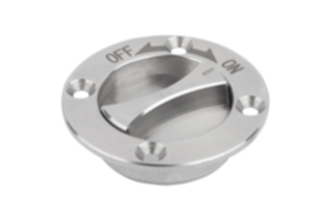 Spännregel med vred i rostfritt stål med försänkt handtag Spännregel med vred i rostfritt stål med försänkt handtag