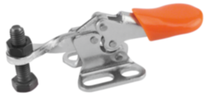 Minisnabbspännare horisontella med vågrät fot och fast tryckspindel Minisnabbspännare horisontella med vågrät fot och fast tryckspindel