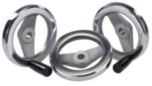 2-spoke handwheels, polished aluminium - inch 2-spoke handwheels, polished aluminium - inch