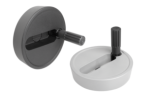 Skivrattar i aluminium med fällbart cylinderhandtag Skivrattar i aluminium med fällbart cylinderhandtag