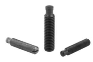 Grub screws with thrust point, similar to DIN 6332 Grub screws with thrust point, similar to DIN 6332