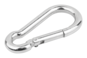 Carabiner clip DIN 5299, steel Form C Carabiner clip DIN 5299, steel Form C