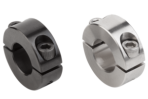 Klämringar delade  Klämringar delade