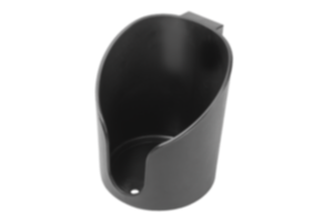 Cup holder plastic, antistatic for aluminium profiles, closed Cup holder plastic, antistatic for aluminium profiles, closed