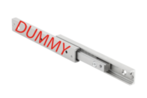 Telescopic slides, aluminum, for side mounting, full extension, load capacity up to 4 kg Telescopic slides, aluminum, for side mounting, full extension, load capacity up to 4 kg