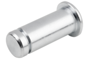 Bult med spår för axellåsning lämplig för gaffelhuvuden Bult med spår för axellåsning lämplig för gaffelhuvuden