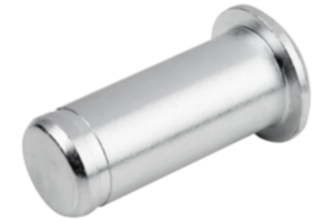 Bult med spår för låsring lämplig för gaffelhuvuden  Bult med spår för låsring lämplig för gaffelhuvuden