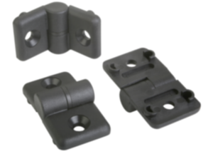 Gångjärn i plast, med styrklackar, avlyftbara Gångjärn i plast, med styrklackar, avlyftbara