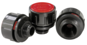 Vent screws with splash guard Vent screws with splash guard