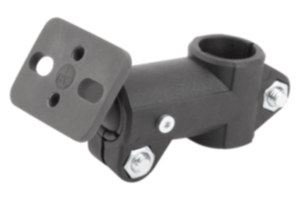 Tube clamps T-angle, plastic with ball joint Tube clamps T-angle, plastic with ball joint