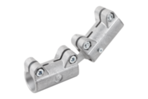 Rörkopplingar, rak, aluminium med dubbel kulled Rörkopplingar, rak, aluminium med dubbel kulled