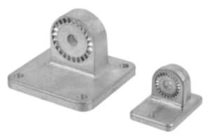 Rörkopplingar, ledad fot aluminium, med invändig kugg Rörkopplingar, ledad fot aluminium, med invändig kugg