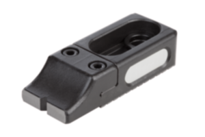 Inställbar låshake i stål, avplanad med slipad stödyta  Inställbar låshake i stål, avplanad med slipad stödyta