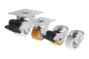 Swivel castors compact version Swivel castors compact version