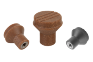 Mushroom knobs biopolymer internal thread Mushroom knobs biopolymer internal thread