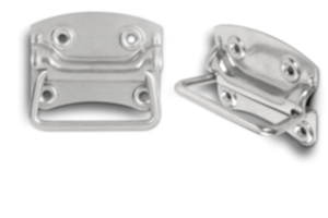 Fold-down handles, stainless steel, DIN 3136 Fold-down handles, stainless steel, DIN 3136