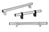 Inställbara stånghandtag i aluminium