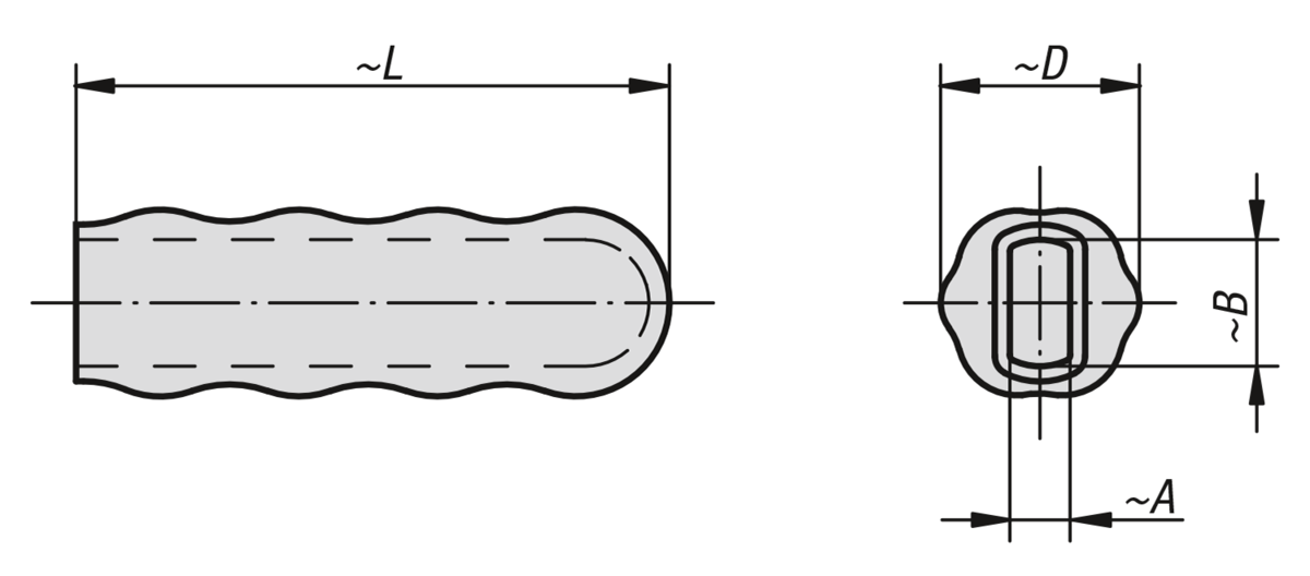 Plasthandtag