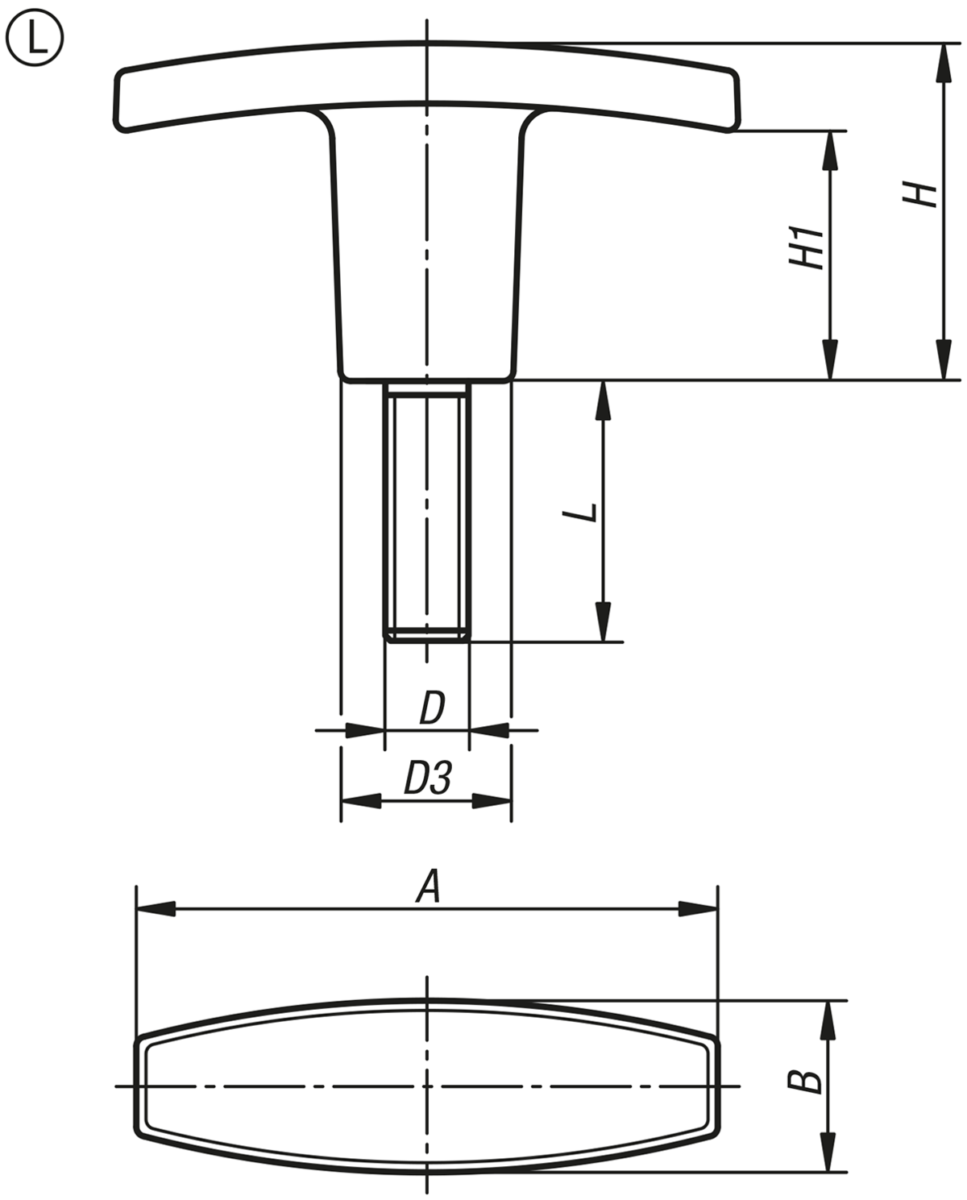 T-handtag yttergänga