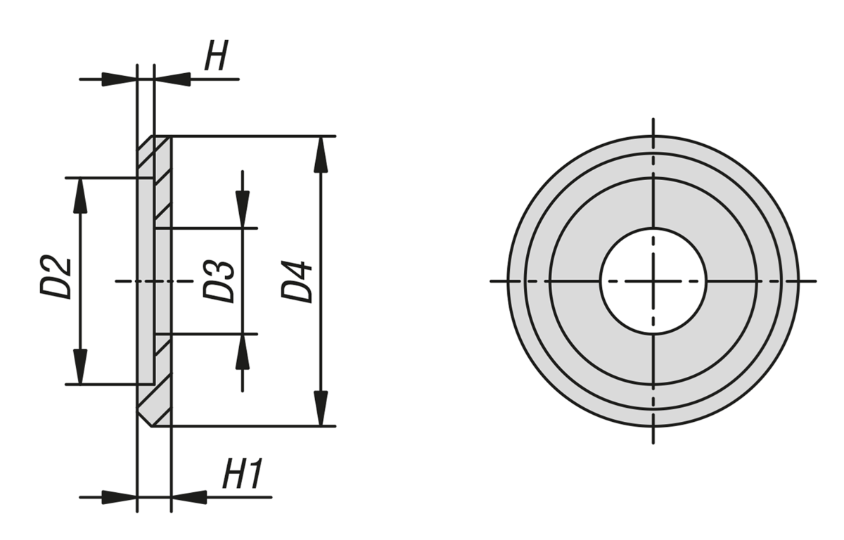 Ändbrickor aluminium