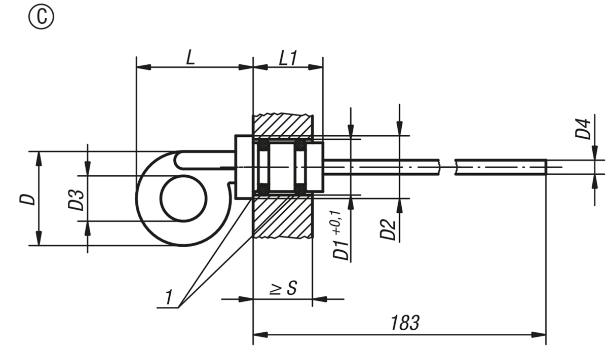 Oljemätstickor, Form C, utan ventilationshål