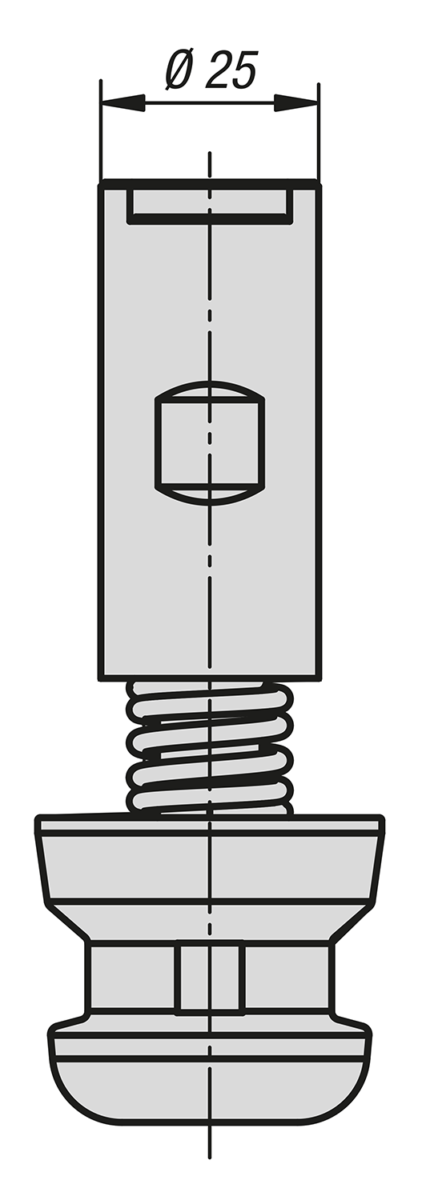 UNILOCK-centreringsspännbult systemstorlek 80 mm
