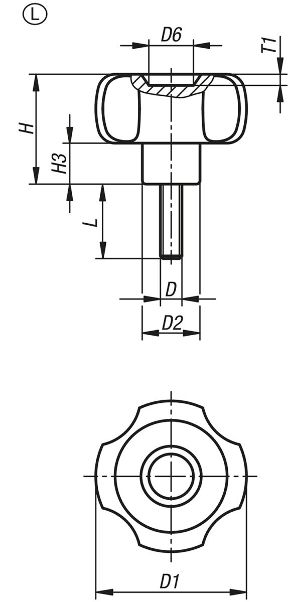 Fyr-stjärnvred, Form L