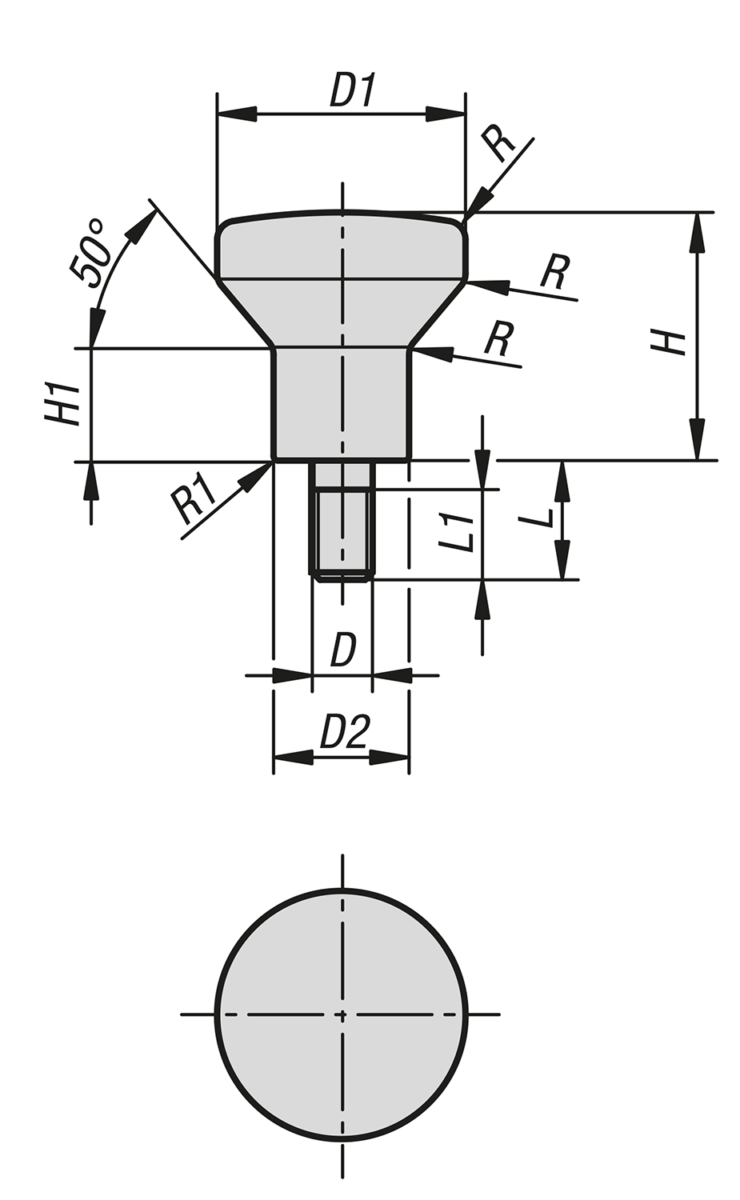 Svampformade knoppar med hög kant för Hygienic USIT® tätnings- och mellanläggsbricka Freudenberg Process Seals