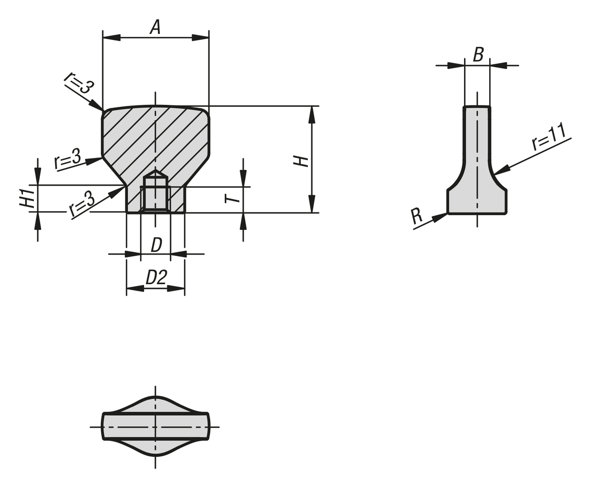 Vingmuttrar för Hygienic USIT® tätnings- och mellanläggsbrickor Freudenberg Process Seals